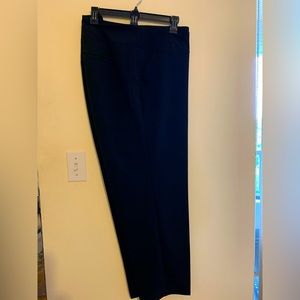 Navy blue straight cut dress pants